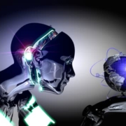 A robot holding a turning globe in her hand. Searching global airlines and satellite orbits. An animation of the world that rotates 360 degrees around itself. Search engine robot. I redraw the map with reference to the Nasa map on the link below: https://earthobservatory.nasa.gov/images/9101/carbon-monoxide-from-alaska-fires